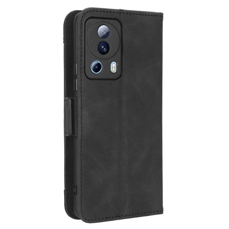 Для Xiaomi Civi 2 5G / 12 Lite NE 5G / 13 Lite PU Leather Wallet Flip Cover Multiple Card Slots Magnetic Closure Stand Function Folio Phone Case - Black