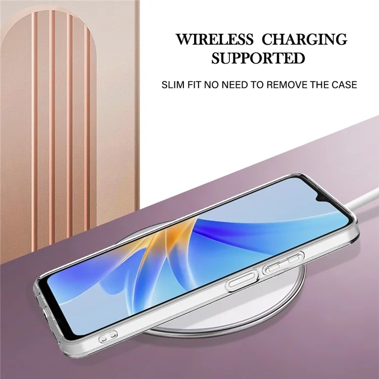 Для Oppo A17 4G / A17k 4G YB IMD Series-2 Marble Pattern Back Cover Soft TPU Electroplating Edges IMD Anti-Scratch Phone Case - Rose Gold 005
