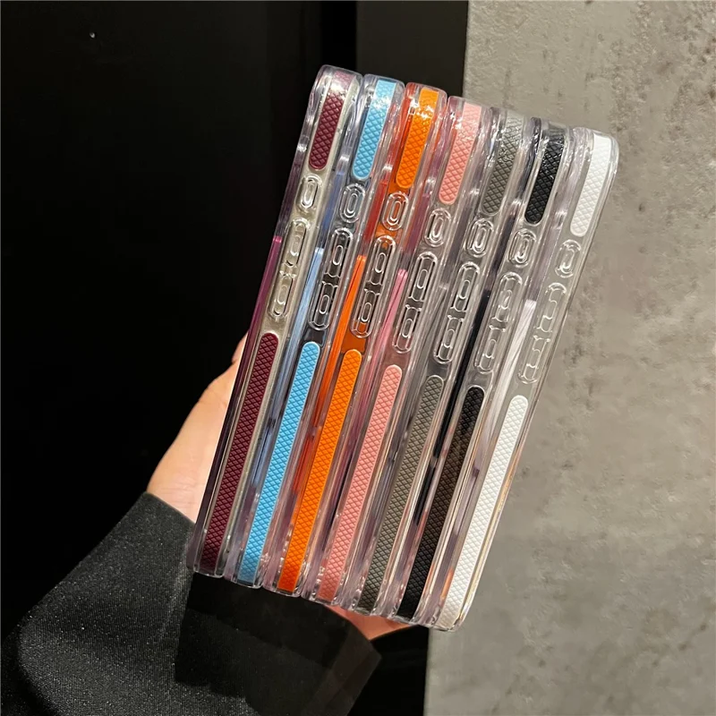 For iPhone 18 / 17 Magnetic Case PC + TPU Two-Color Shockproof Airbag Corner Transparent Phone Cover - Pink - 5