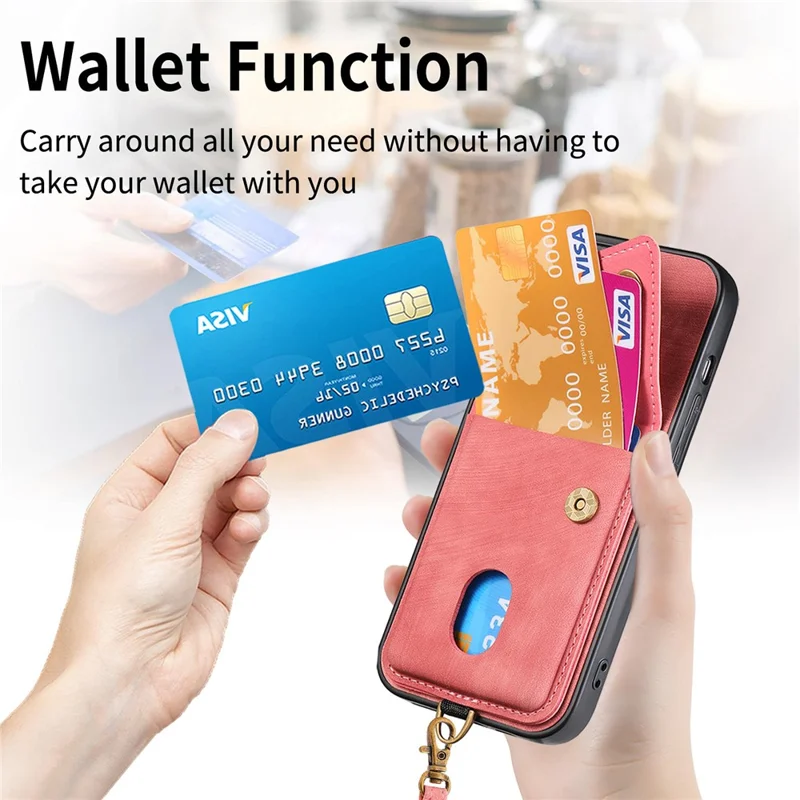 For Xiaomi 17 Case with Tempered Glass Screen Protector Card Holder Retro PU Leather Phone Back Cover - Pink