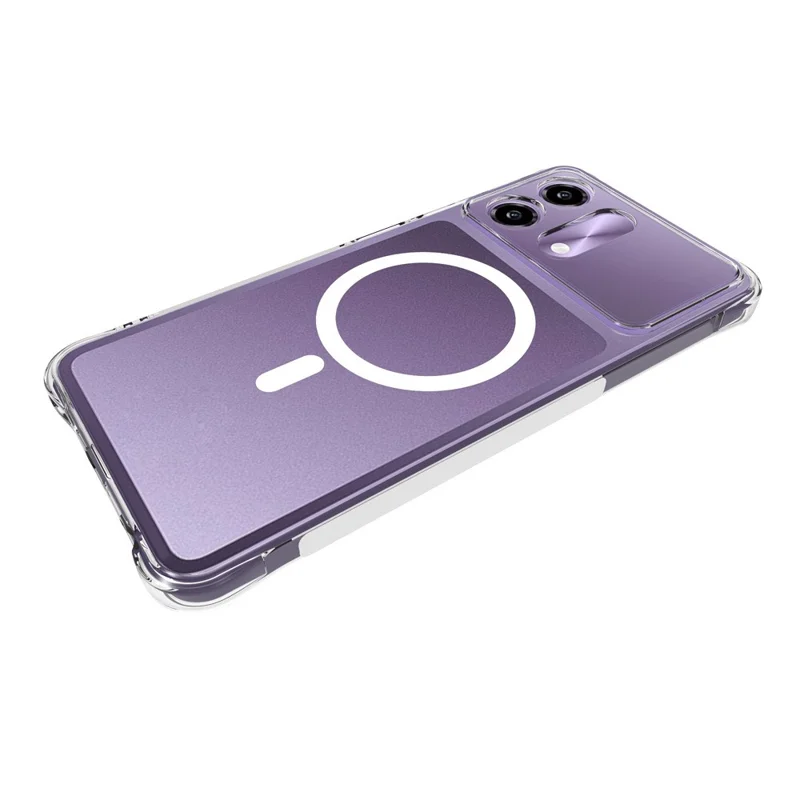 Bulk Purchasing for HMD Vibe2 5G Magnetic Case TPU Anti-drop Phone Back Cover - Transparent