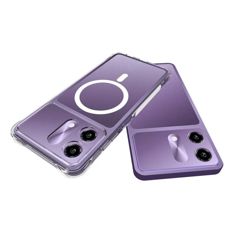 Bulk Purchasing for HMD Vibe2 5G Magnetic Case TPU Anti-drop Phone Back Cover - Transparent