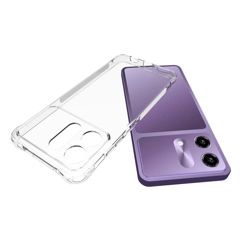 For HMD Vibe2 5G TPU Case Non Slip Anti Drop Phone Cover - Transparent