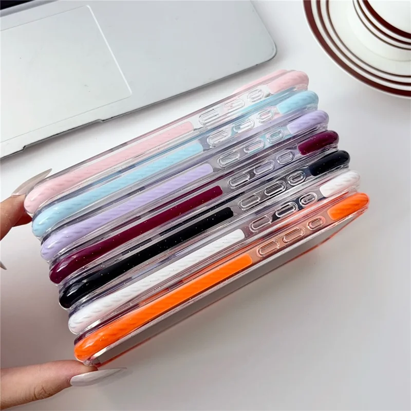 For iPhone 18 Pro / 17 Pro Case Compatible with MagSafe Airbag Shockproof PC + TPU Clear Phone Cover - Orange