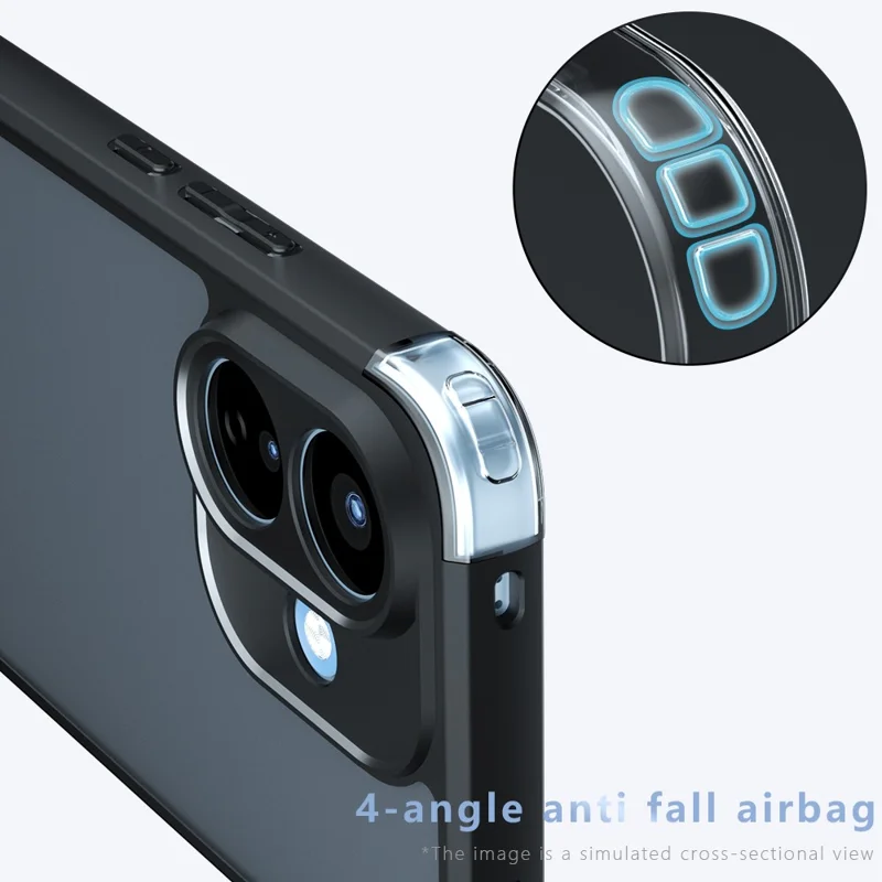 For Xiaomi Redmi Note 17 Pro 5G Case Skin-Touch TPU + PC Matte Phone Back Cover - Transparent Black
