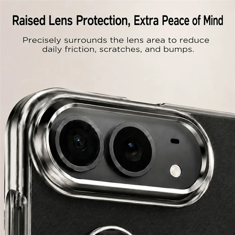 For iPhone Fold Case met Standaard Elektrolytisch Verkoper PU Leer + PC Telefoonhoes met Schermbeschermer - Bruin