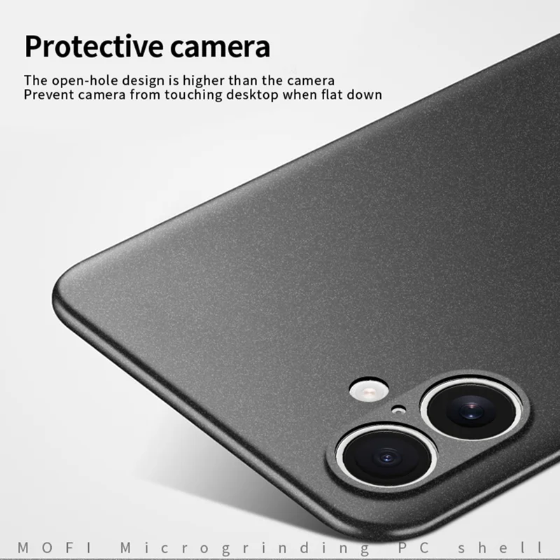 MOFI for iPhone 18 Shield Matte Series PC Case Slim Fit Phone Cover - Black - 2