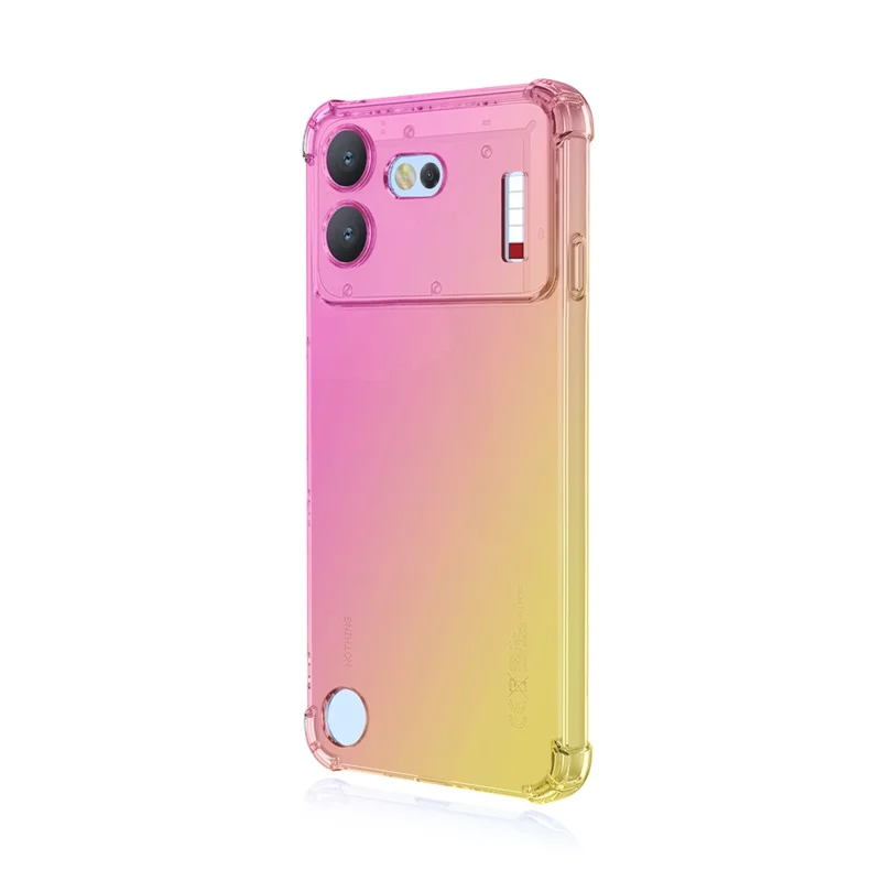 For Nothing Phone (4b) Case Gradient Color TPU Anti-Drop Phone Cover - Pink  /  Gold
