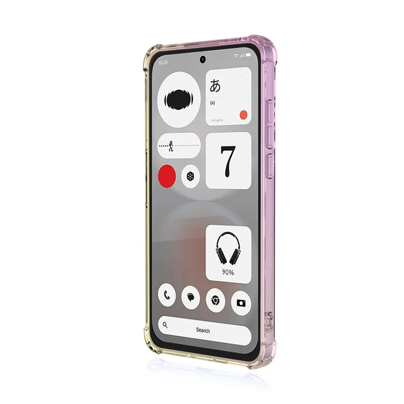 For Nothing Phone (4b) Case Gradient Color TPU Anti-Drop Phone Cover - Pink  /  Gold