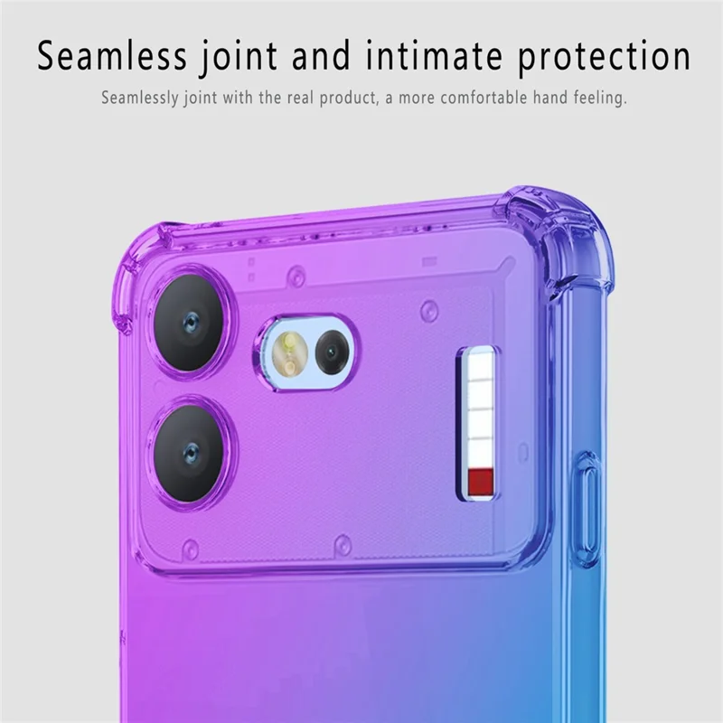 For Nothing Phone (4b) Case Gradient Color TPU Anti-Drop Phone Cover - Pink  /  Gold