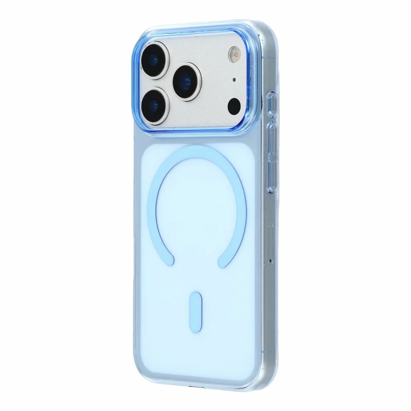 X-LEVEL til iPhone 18 Pro Max / 17 Pro Max Magnetisk Case, slank hærdet PC telefon bagdæksel - transparent blå