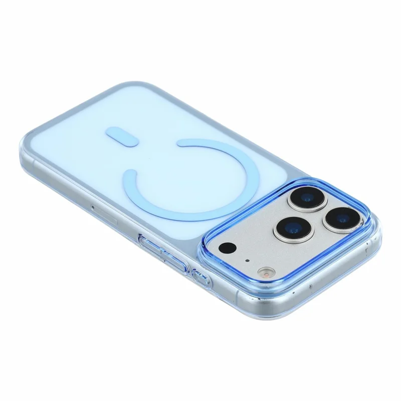 X-LEVEL For iPhone 18 Pro / 17 Pro Magnetic Case Slim Hard PC Phone Back Cover - Transparent Blue