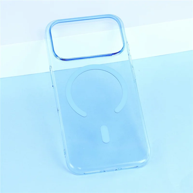 X-LEVEL For iPhone 18 Pro / 17 Pro Magnetic Case Slim Hard PC Phone Back Cover - Transparent Blue