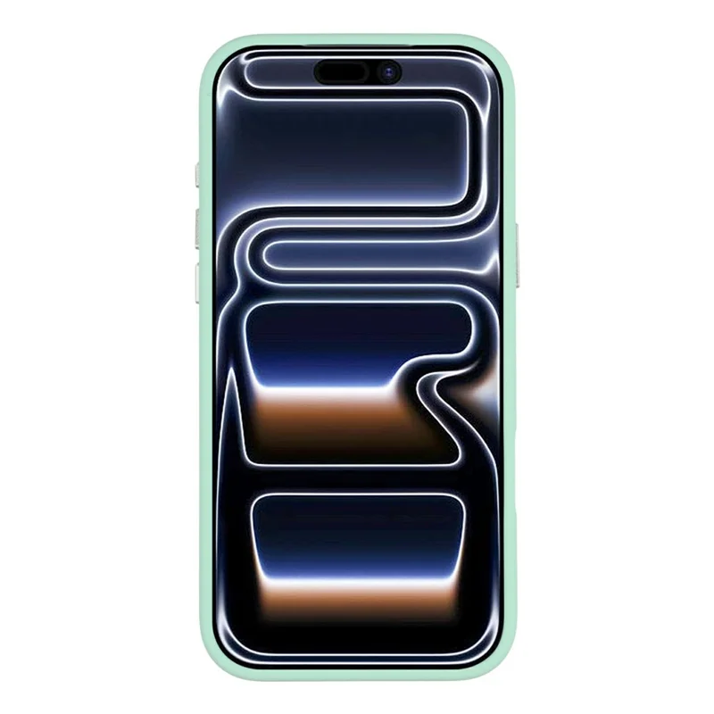 JAUCASE For iPhone 18 Pro / 17 Pro Case Compatible with MagSafe Metal Camera Frame Liquid Silicone Phone Cover - Green