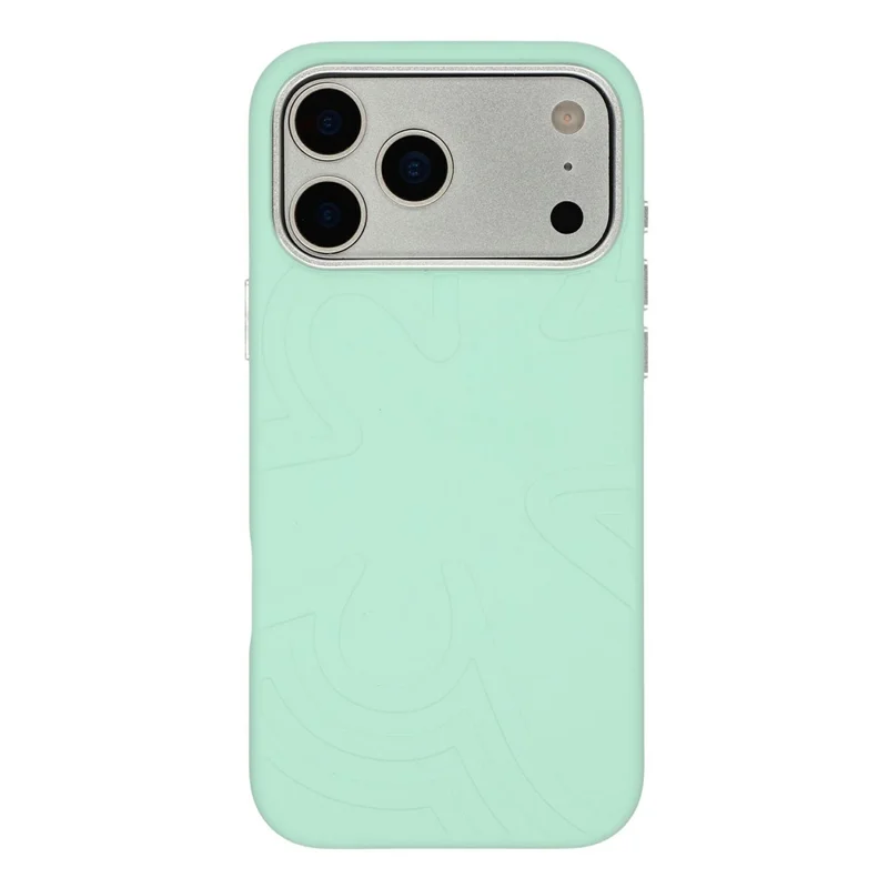 JAUCASE For iPhone 18 Pro / 17 Pro Case Compatible with MagSafe Metal Camera Frame Liquid Silicone Phone Cover - Green