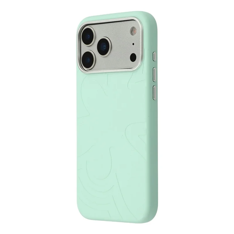 JAUCASE For iPhone 18 Pro / 17 Pro Case Compatible with MagSafe Metal Camera Frame Liquid Silicone Phone Cover - Green