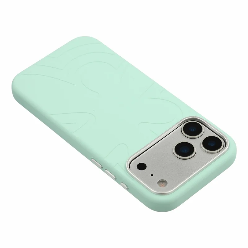 JAUCASE For iPhone 18 Pro / 17 Pro Case Compatible with MagSafe Metal Camera Frame Liquid Silicone Phone Cover - Green
