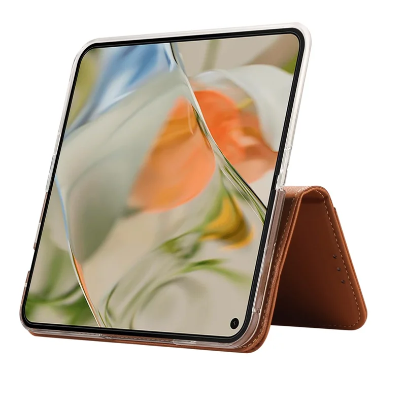 ABEEL For Google Pixel 11 Pro Fold Phone Case RFID Blocking Leather Flip Cover - Brown