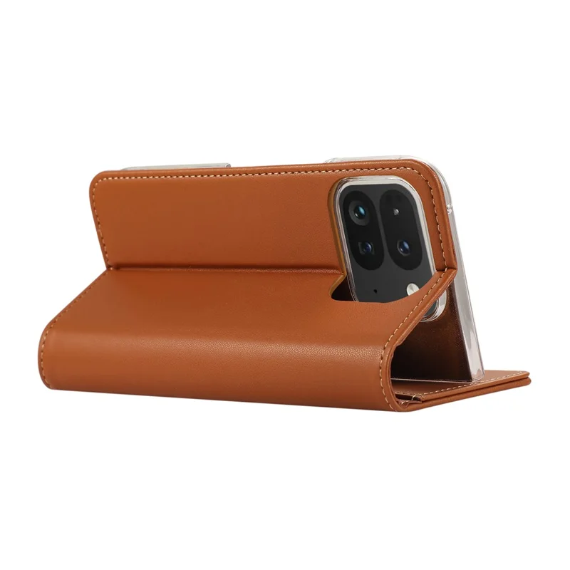 ABEEL For Google Pixel 11 Pro Fold Phone Case RFID Blocking Leather Flip Cover - Brown