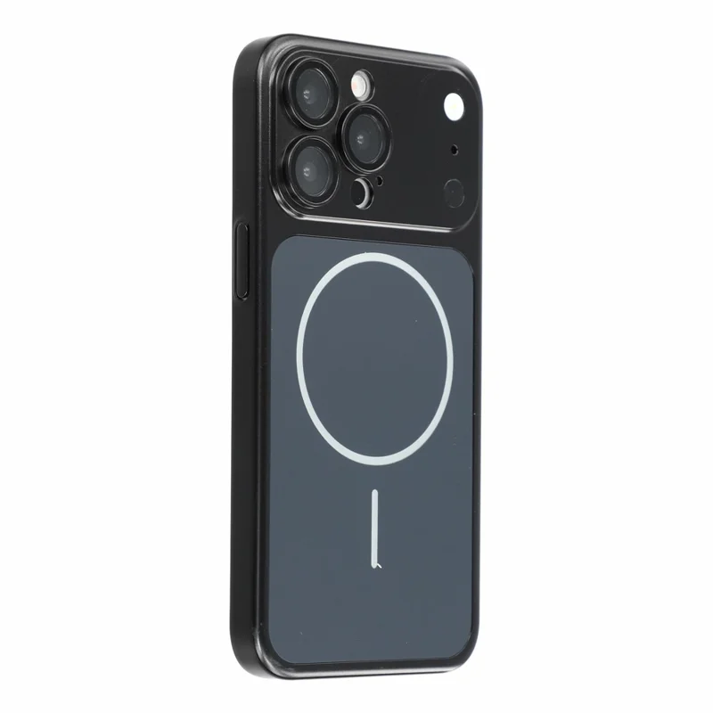 For iPhone 13 Pro Case 1.5mm PC Shockproof Phone Cover Built-in Camera Lens Protector - Black