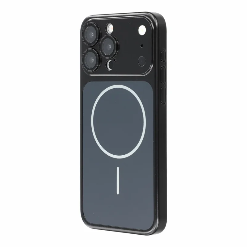 For iPhone 13 Pro Case 1.5mm PC Shockproof Phone Cover Built-in Camera Lens Protector - Black