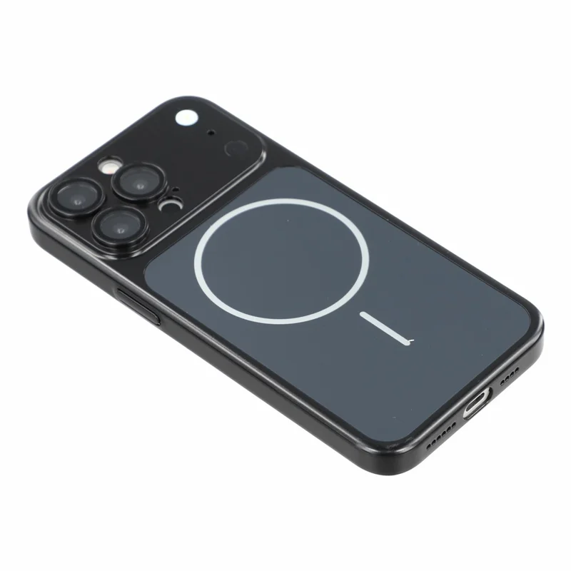 For iPhone 13 Pro Case 1.5mm PC Shockproof Phone Cover Built-in Camera Lens Protector - Black