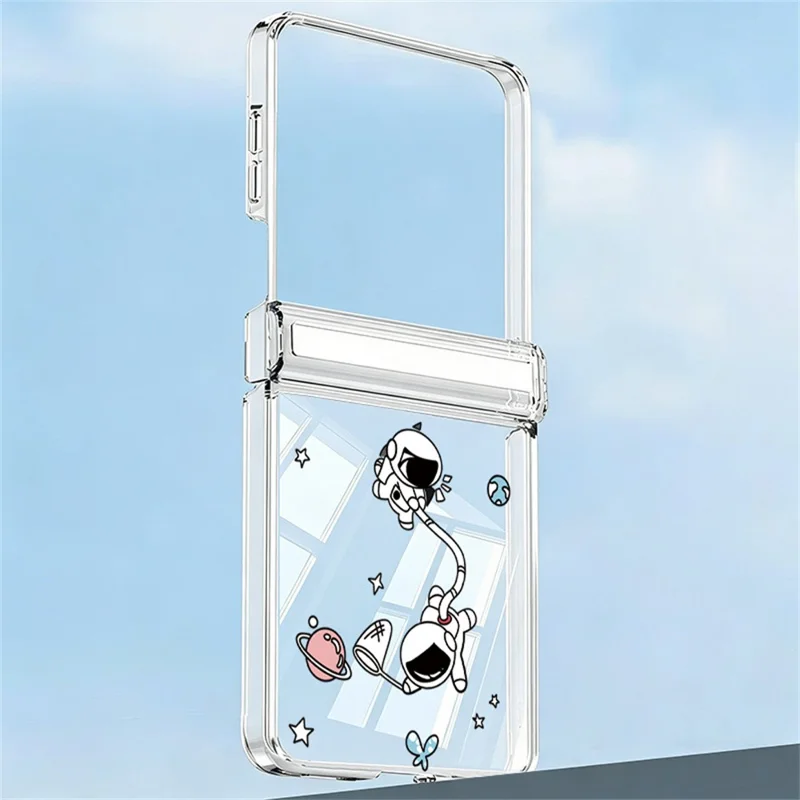 Étui pour Samsung Galaxy Z Flip8 avec charnière magnétique, coque transparente rigide en PC anti-chute - A147