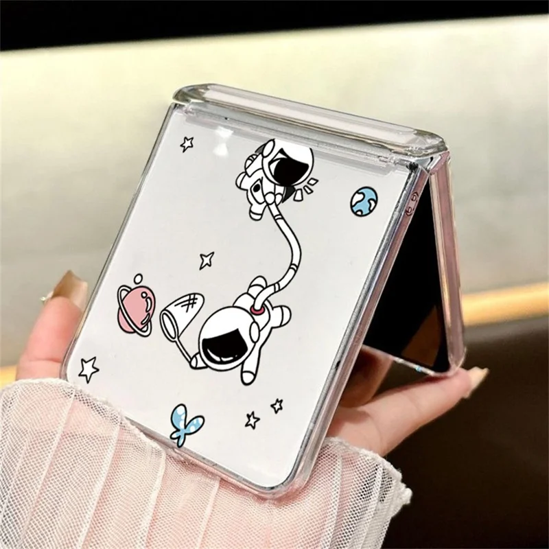 Étui pour Samsung Galaxy Z Flip8 avec charnière magnétique, coque transparente rigide en PC anti-chute - A147
