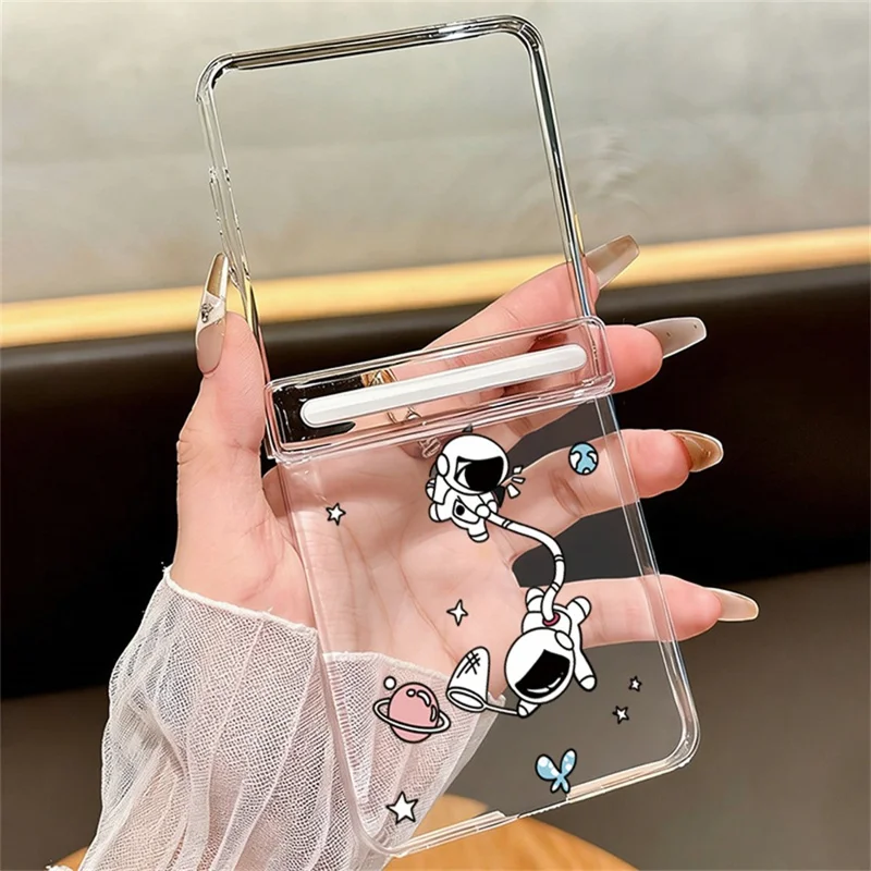 Étui pour Samsung Galaxy Z Flip8 avec charnière magnétique, coque transparente rigide en PC anti-chute - A147