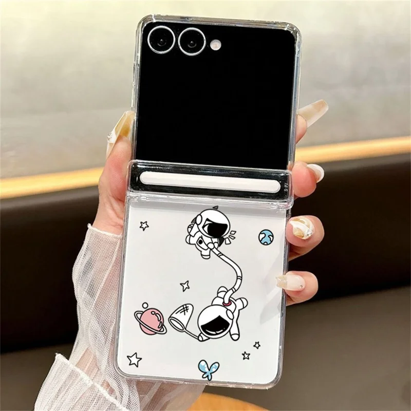 For Samsung Galaxy Z Flip7 5G Case Magnetic Hinge Clear Hard PC Shockproof Cover - A146