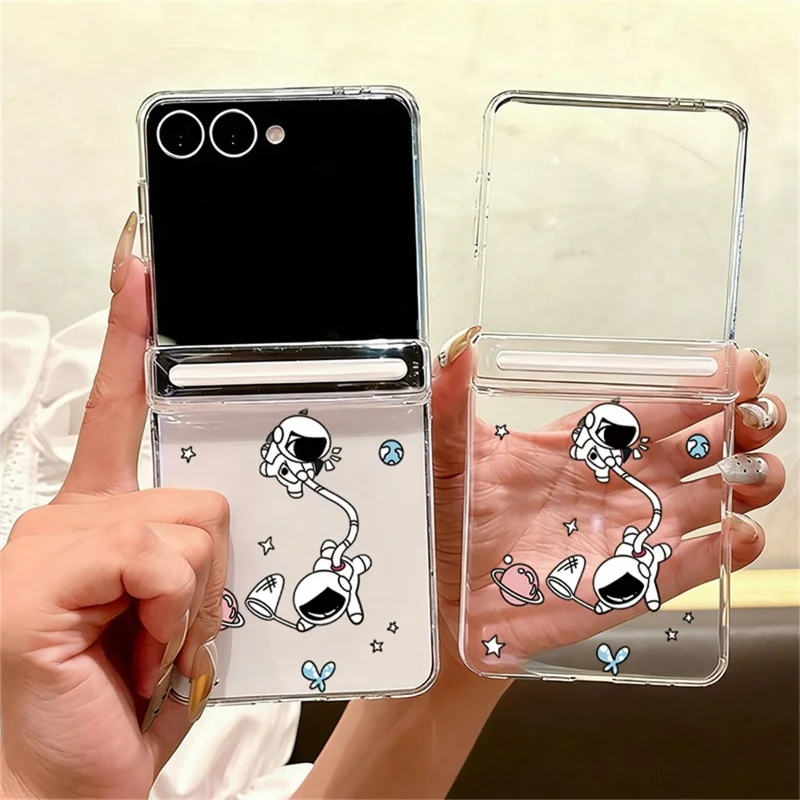 For Samsung Galaxy Z Flip7 5G Case Magnetic Hinge Clear Hard PC Shockproof Cover - A146
