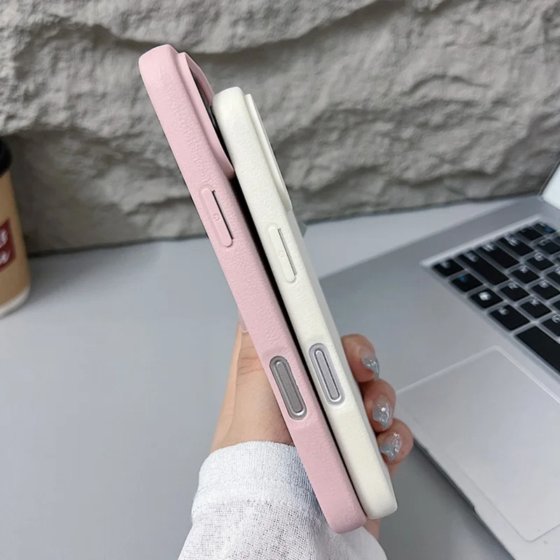 Für iPhone 17 Pro Max Hülle Stern-Mond-Muster Lederbeschichtete TPU-Handyhülle - Schwarz
