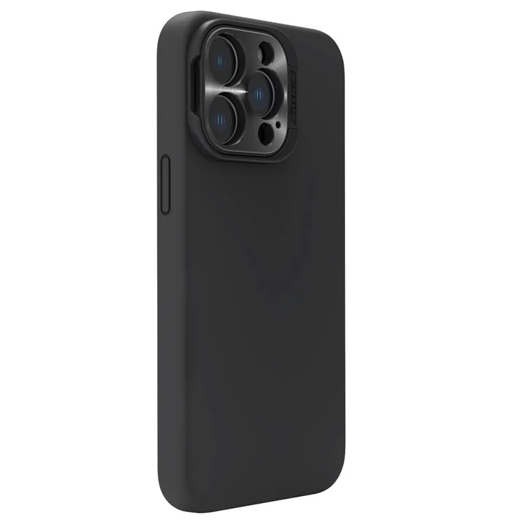 NILLKIN Lenswing Magnetic Case for iPhone 14 Pro, Camera Lens Protector Hidden Kickstand Silicone Phone Cover Compatible with MagSafe - Black