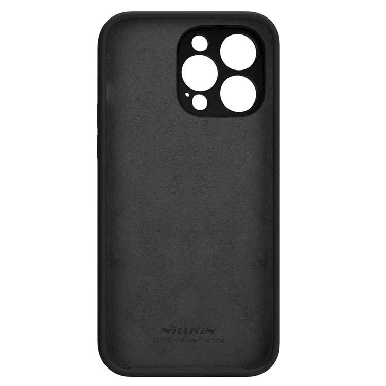 NILLKIN Lenswing Magnetic Case for iPhone 14 Pro, Camera Lens Protector Hidden Kickstand Silicone Phone Cover Compatible with MagSafe - Black