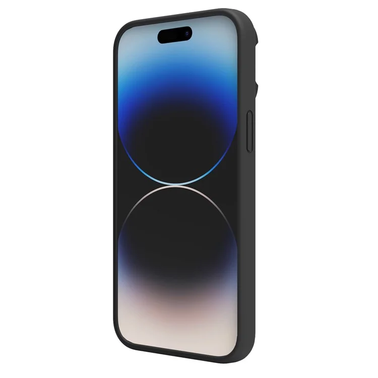NILLKIN Lenswing Magnetic Case for iPhone 14 Pro, Camera Lens Protector Hidden Kickstand Silicone Phone Cover Compatible with MagSafe - Black