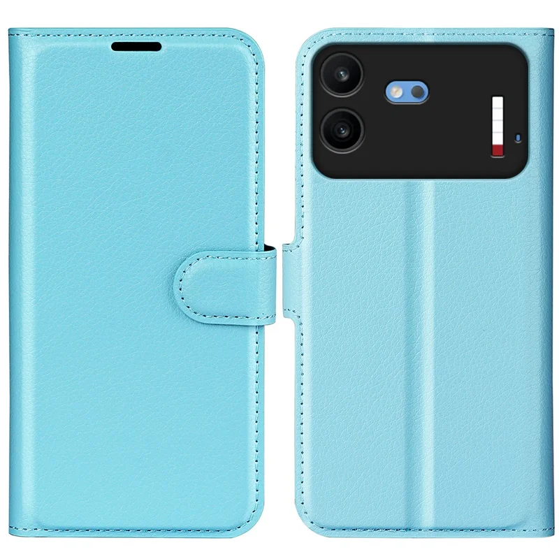 For Nothing Phone (4b) Case Wallet Stand Litchi Texture Shockproof Leather Phone Cover - Blue