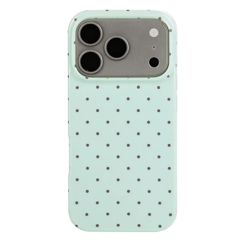 For iPhone 18 Pro / 17 Pro Case IMD Polka Dot TPU Anti Drop Phone Cover - Green