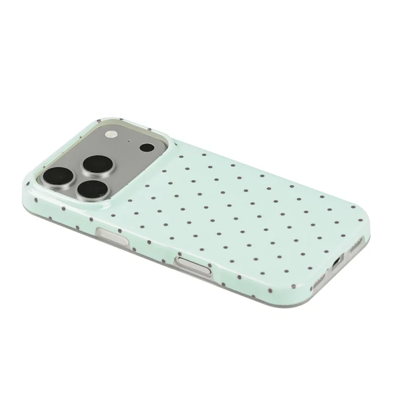 For iPhone 18 Pro / 17 Pro Case IMD Polka Dot TPU Anti Drop Phone Cover - Green
