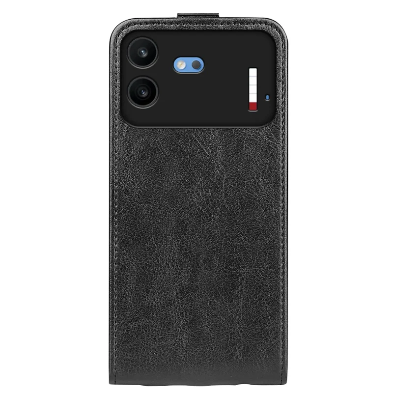 Für Nothing Phone (4b) Hülle mit Kartenfächern, vertikale Klappe, Ledertasche - Schwarz