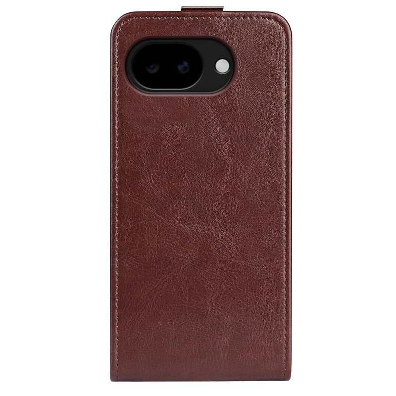 For Google Pixel 11a Case with Card Slots Vertical Flip Leather Phone Cover - Brown