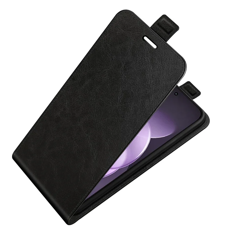 For Xiaomi Redmi Note 17 Pro+ 5G Case with Card Slots Vertical Flip Leather Phone Cover - Black