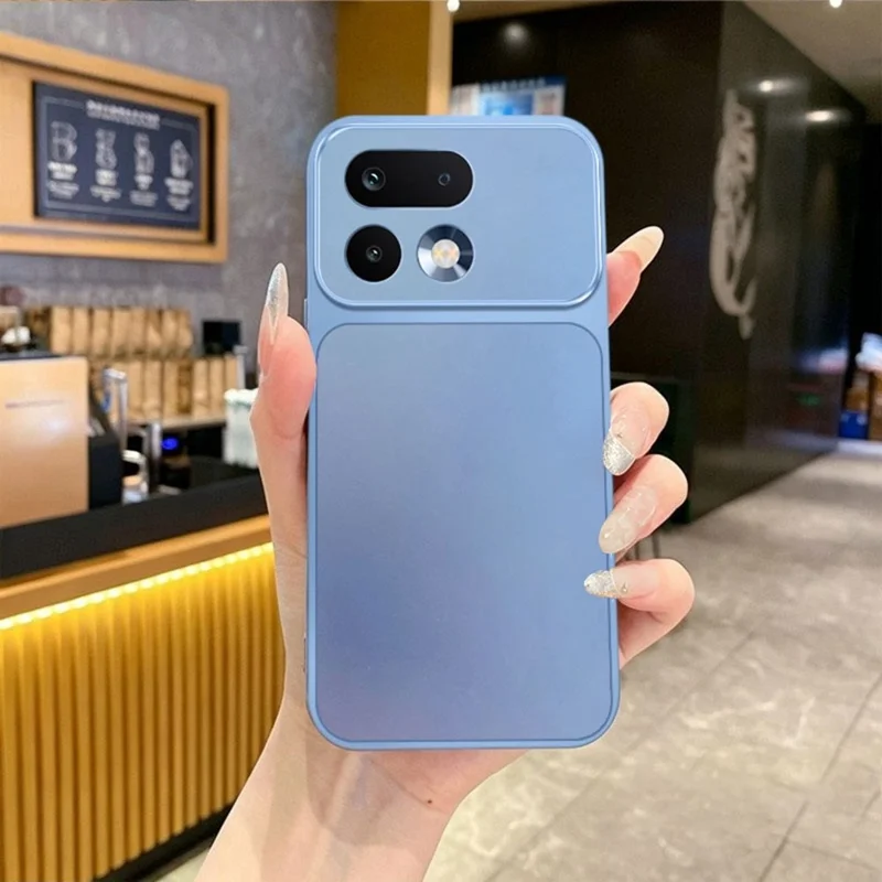 Miękka obudowa na telefon Realme 16 Pro+ 5G, metaliczna farba, pokrowiec tylny TPU+PC - niebieski
