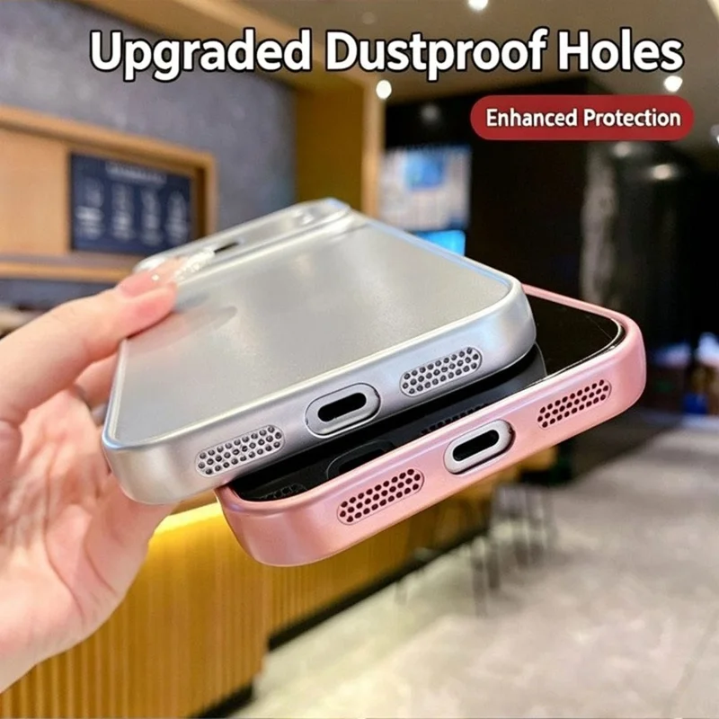Miękka obudowa na telefon Realme 16 Pro+ 5G, metaliczna farba, pokrowiec tylny TPU+PC - niebieski