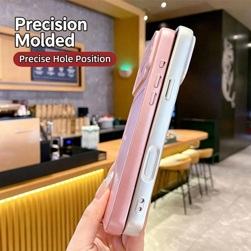 Miękka obudowa na telefon Realme 16 Pro+ 5G, metaliczna farba, pokrowiec tylny TPU+PC - niebieski