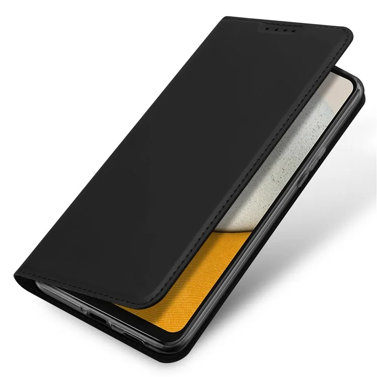 DUX DUCIS Skin Pro Series PU Leather Stand Case para Samsung Galaxy A34 5G, Fecho Magnético Suporte para Cartão de Crédito Folio Flip Phone Cover - Preto