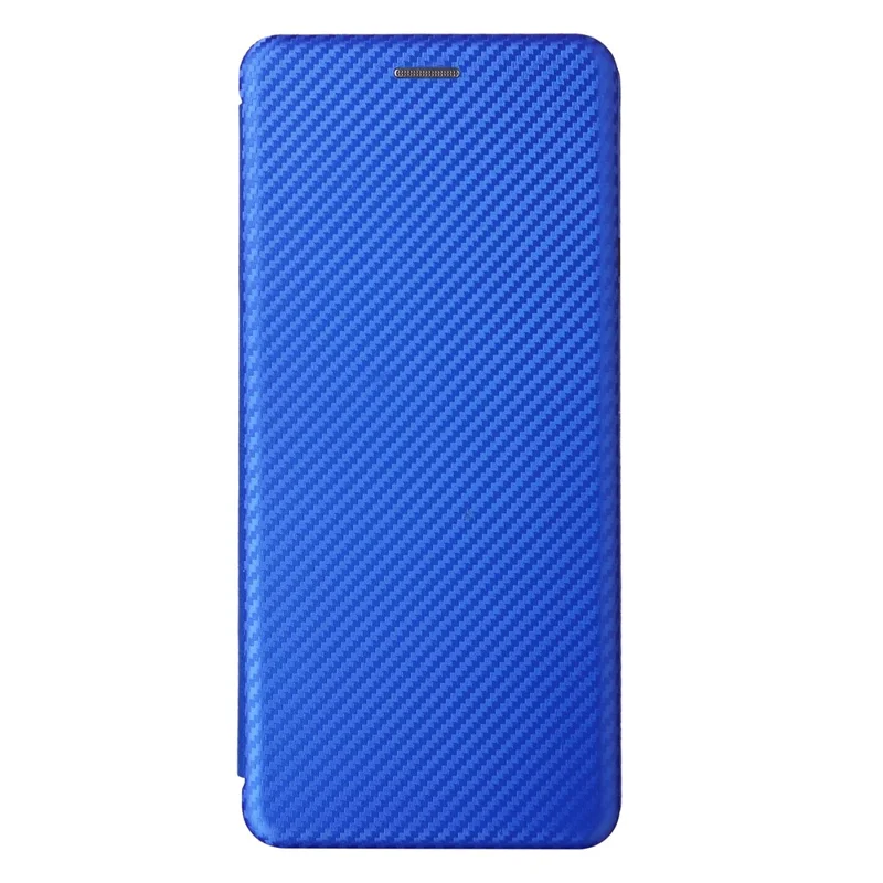 For Nothing Phone (4b) Phone Case Carbon Fiber Texture Drop-Proof PU Leather Phone Cover - Blue