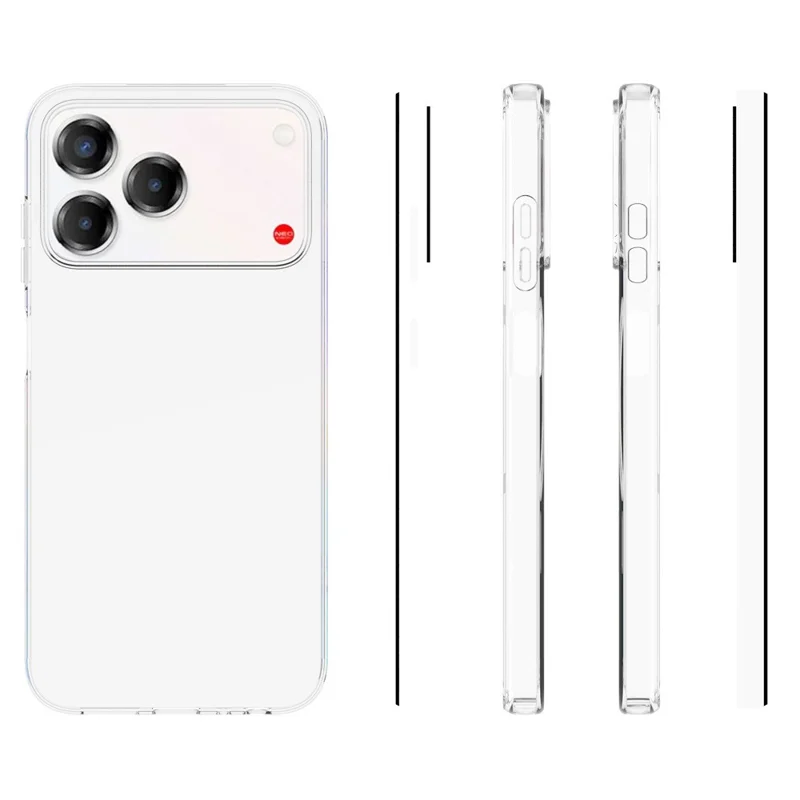 Bulk Purchasing for ZTE Nubia A57 4G Case Watermark-Resistant TPU Phone Back Cover - Transparent