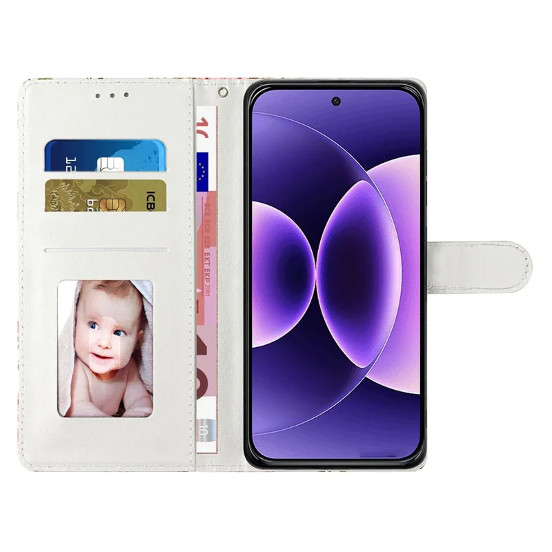 For Xiaomi Redmi Note 17 Pro+ 5G / Note 17 Pro Max 5G Wallet Case PU Leather Pattern Printing Stand Phone Cover with Strap - Blue Butterfly