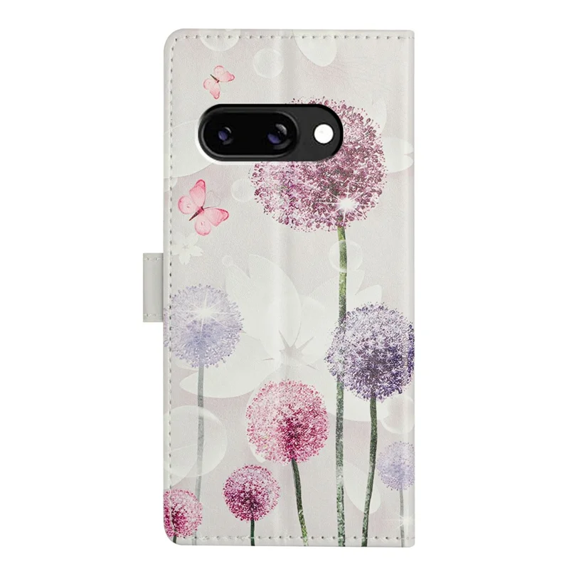 For Google Pixel 11a Case Pattern Printing Wallet Stand Flip Leather Phone Cover with Strap - Dandelion