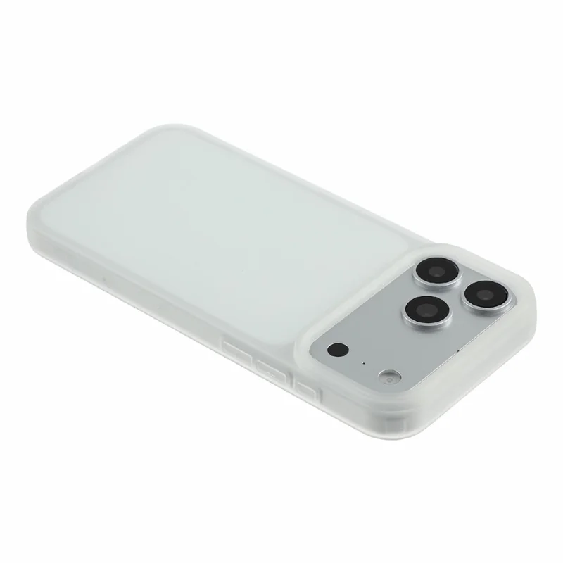 For iPhone 18 Pro Max Case Matte TPU Cover + High Aluminium-silicon Glass Screen Protector + Lens Protector - Matte Transparent